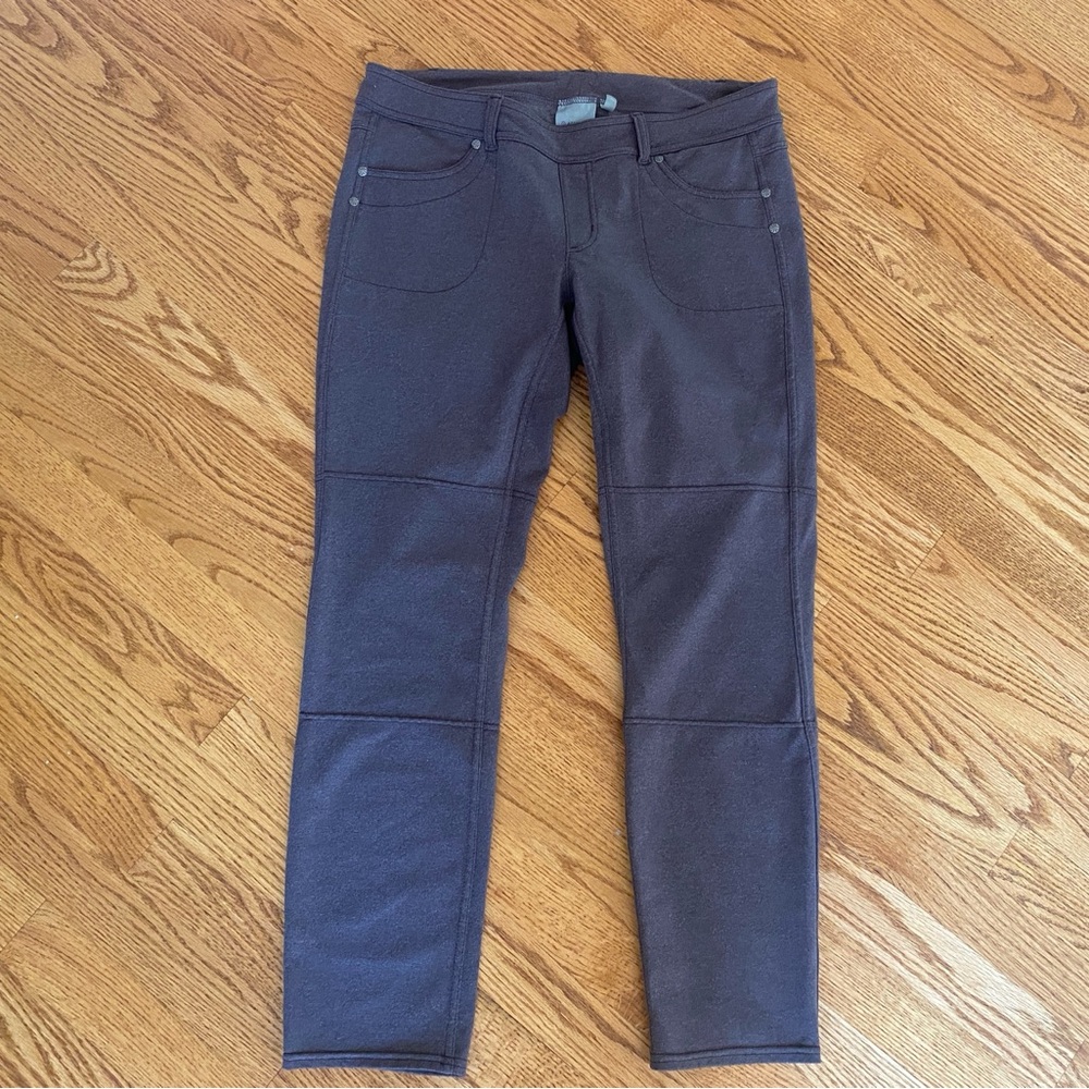 Athleta Brown Stretch Career Pants Large Petite